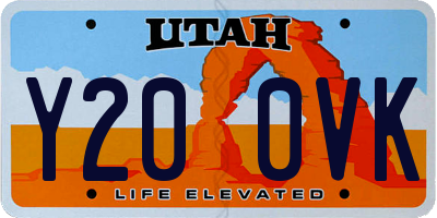 UT license plate Y200VK