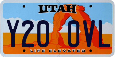 UT license plate Y200VL