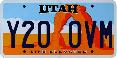 UT license plate Y200VM
