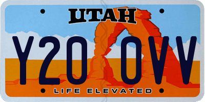UT license plate Y200VV
