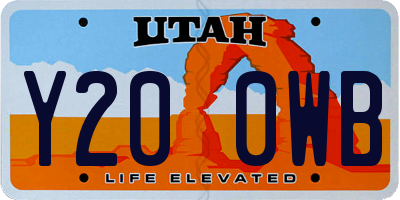 UT license plate Y200WB