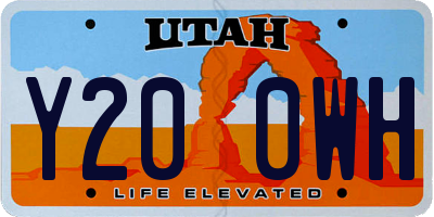 UT license plate Y200WH