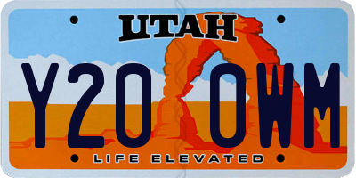 UT license plate Y200WM