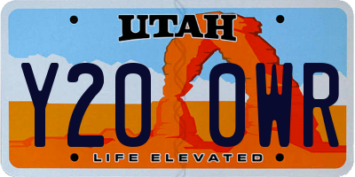 UT license plate Y200WR