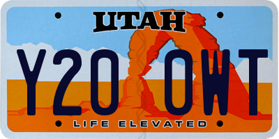 UT license plate Y200WT