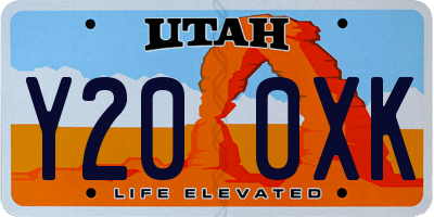 UT license plate Y200XK