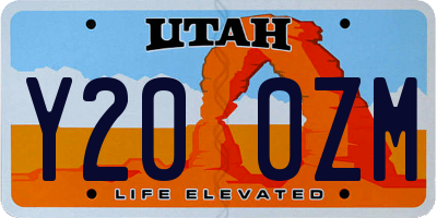 UT license plate Y200ZM