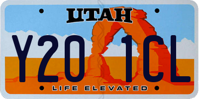UT license plate Y201CL