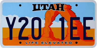 UT license plate Y201EE