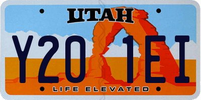 UT license plate Y201EI