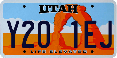 UT license plate Y201EJ