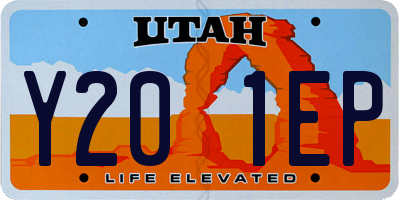 UT license plate Y201EP