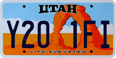 UT license plate Y201FI