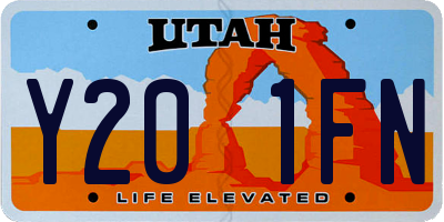 UT license plate Y201FN
