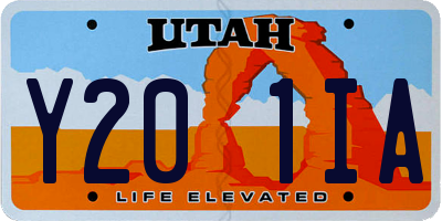 UT license plate Y201IA