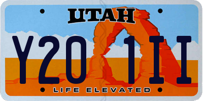 UT license plate Y201II