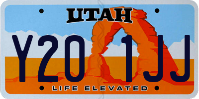UT license plate Y201JJ