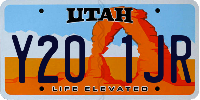 UT license plate Y201JR