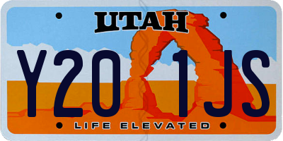 UT license plate Y201JS