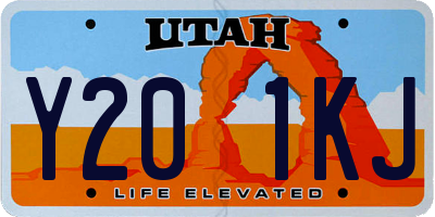 UT license plate Y201KJ