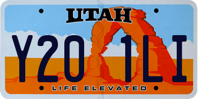 UT license plate Y201LI