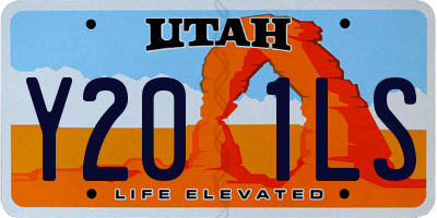 UT license plate Y201LS