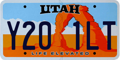 UT license plate Y201LT
