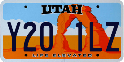 UT license plate Y201LZ