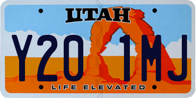 UT license plate Y201MJ