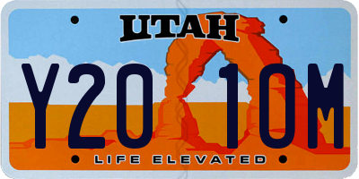 UT license plate Y201OM