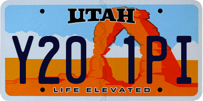 UT license plate Y201PI