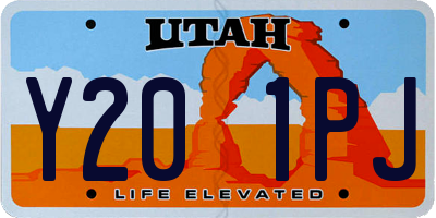 UT license plate Y201PJ