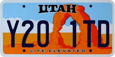 UT license plate Y201TD