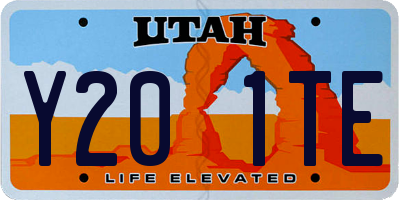 UT license plate Y201TE