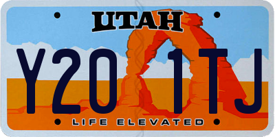 UT license plate Y201TJ