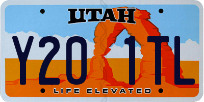 UT license plate Y201TL