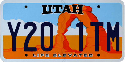 UT license plate Y201TM