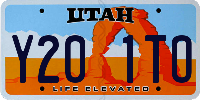 UT license plate Y201TO