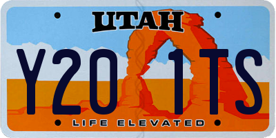 UT license plate Y201TS