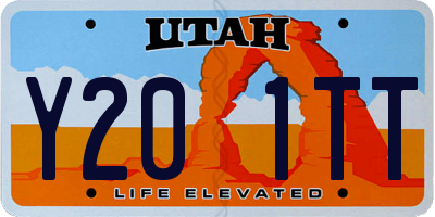 UT license plate Y201TT