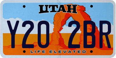 UT license plate Y202BR