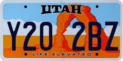 UT license plate Y202BZ