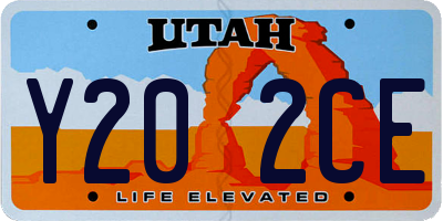 UT license plate Y202CE