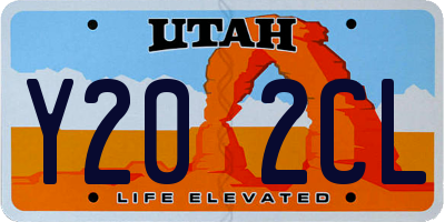 UT license plate Y202CL