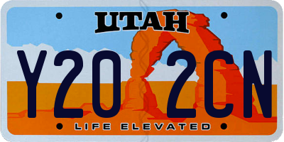 UT license plate Y202CN