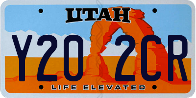 UT license plate Y202CR