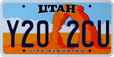 UT license plate Y202CU