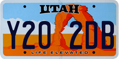 UT license plate Y202DB