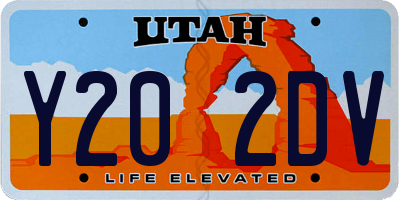 UT license plate Y202DV