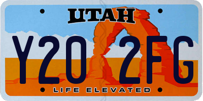 UT license plate Y202FG